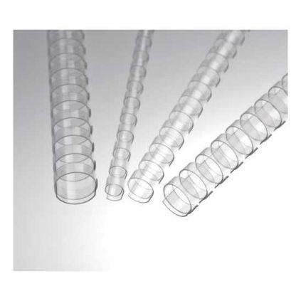 Plastové hřbety Eurosupplies 6 mm - 200 ks, čirá
