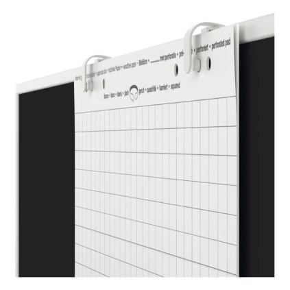 Držák papíru na tabuli Magnetoplan - 2 ks, bílá