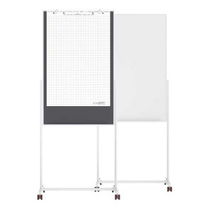 Mobilní multifunkční tabule Magnetoplan Design 3v1, bílá