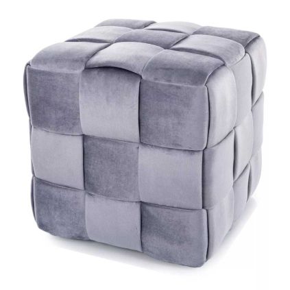 Taburet Faymont Velvet, šedá