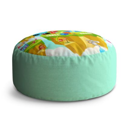Taburet Circle dětský motiv 2, barevná