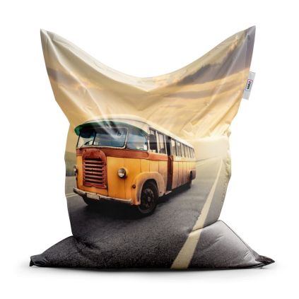 Sedací vak Classic autobus veterán - dětský, barevná