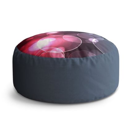 Taburet Circle bublinová abstrakce, růžová