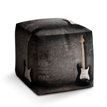 Taburet Cube kytara, šedá