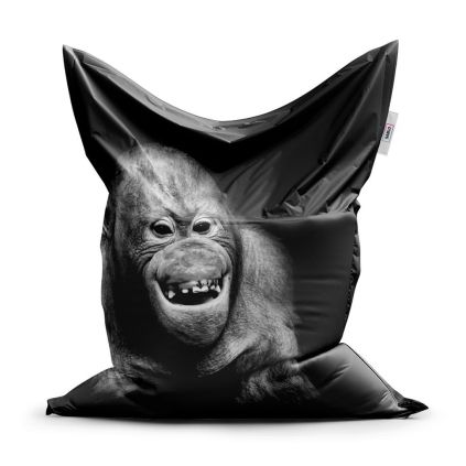 Sedací vak Classic orangutan - dětský, šedá / černá