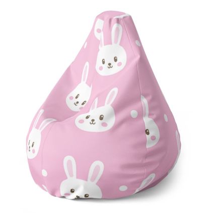Sedací vak Pear králíčci - dětský, růžová