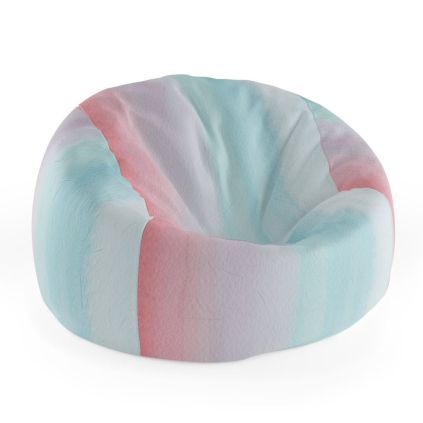 Sedací vak Cocoon cukrová vata , růžová / tyrkysová