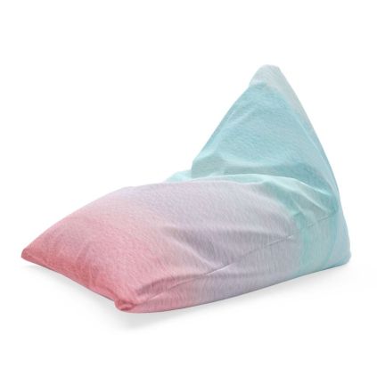 Sedací vak Triangl cukrová vata, růžová / tyrkysová