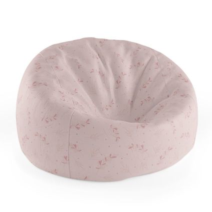 Sedací vak Cocoon růžové lístky, růžová