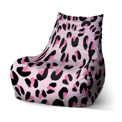Sedací vak Bean růžový gepard, růžová