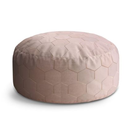 Taburet Circle rose gold, růžová