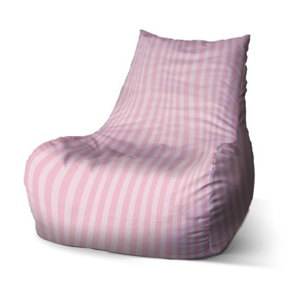 Sedací vak Bean růžové pruhy - dětský, růžová