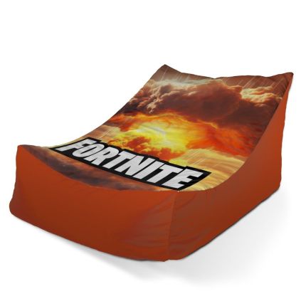 Sedací vak Lounge Fortnite exploze - dětský, oranžová