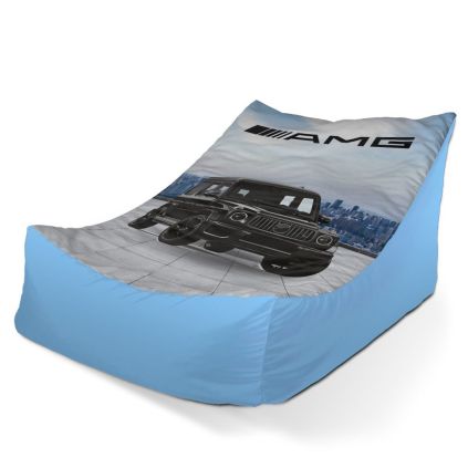 Sedací vak Lounge AMG auto - dětský, modrá