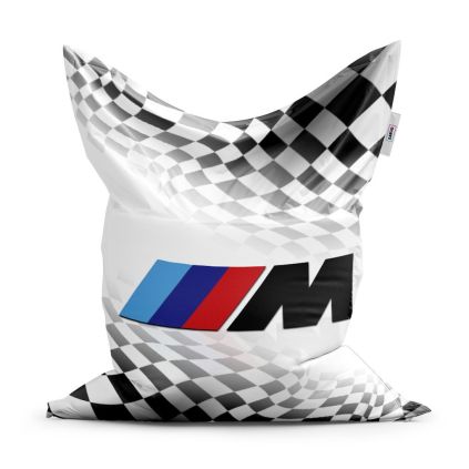Sedací vak Classic MPERFORMANCE šachovnice, bílá / černá