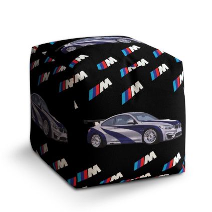 Taburet Cube MPERFORMANCE sportovní auto, černá