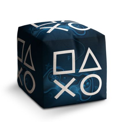 Taburet Cube konzole 1, černá
