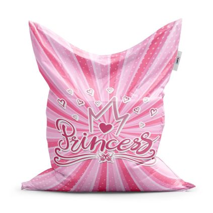 Sedací vak Classic Princess - dětský, růžová