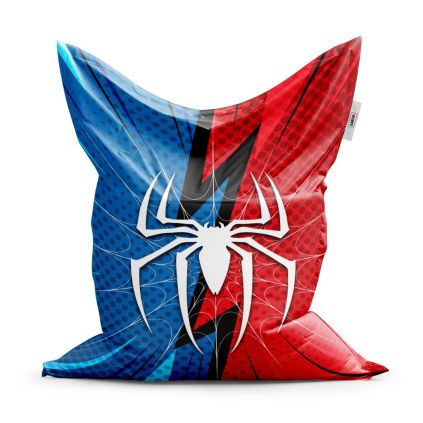 Sedací vak Classic Spider - dětský, červená / modrá