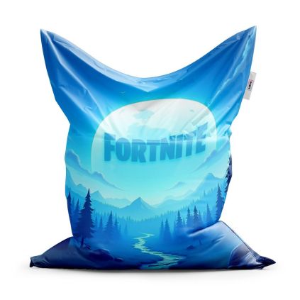 Sedací vak Classic Fortnite modré údolí s měsícem - dětský, modrá