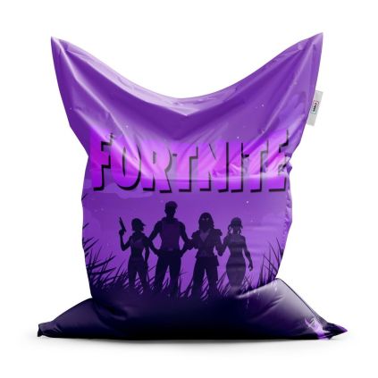 Sedací vak Classic Fortnite fialová silueta - dětský, fialová