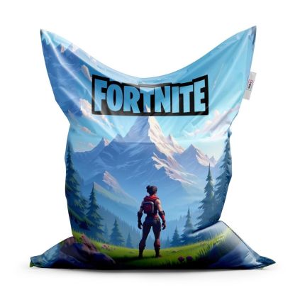 Sedací vak Classic Fortnite horská krajina - dětský, modrá