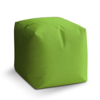 Taburet Cube jablečná zelená, zelená