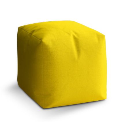 Taburet Cube žlutá 2, žlutá