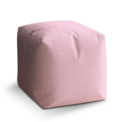 Taburet Cube světle růžová, růžová