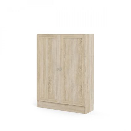 Skříň Bask 79 x 28,3 x 107,2 cm, dveře dřevo, dub sonoma