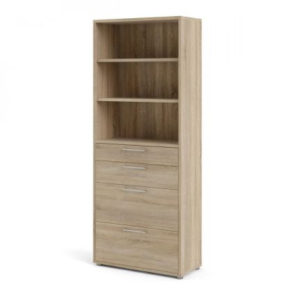Skříň Modulo 89 x 40 x 221,5 cm, se zásuvkami, dub sonoma
