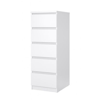 Komoda Simplicity 40 x 50 x 111,5 cm, bílý lesk
