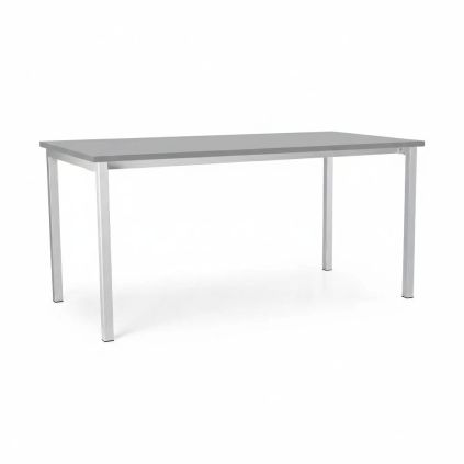 Univerzální stůl s kovovou podnoží 160 x 80 cm, světle šedá