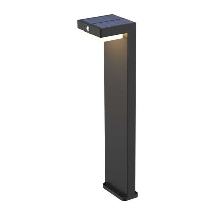 LED solární světlo WO7202 Palermo - sloupek, černá