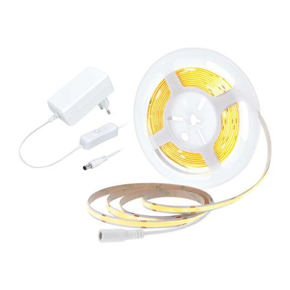 COB LED světelný pásek WM59 5 m, teplá bílá
