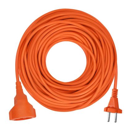 Prodlužovací kabel spojka 1Z - 20m, 2x1,5, oranžová