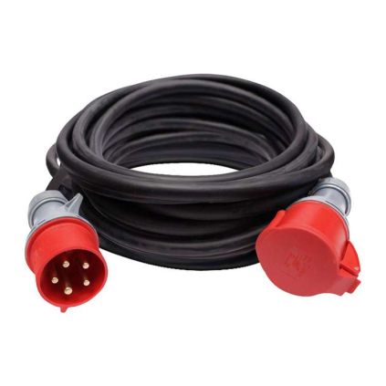 Prodlužovací kabel spojka 1Z - 15m, 400V / 32A, černá
