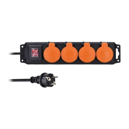Prodlužovací kabel 4Z pro venkovní využití - 10m, 3x1,5, černá