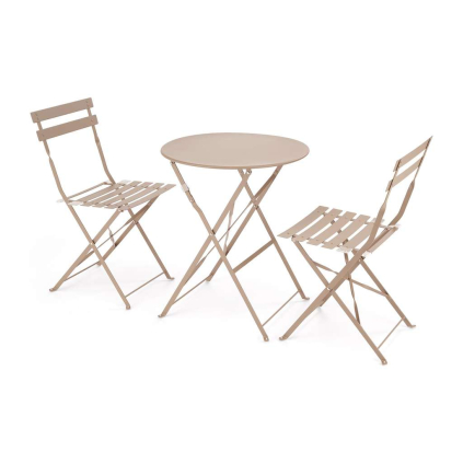 Zahradní balkonový set Perivoli - 2 židle, béžová