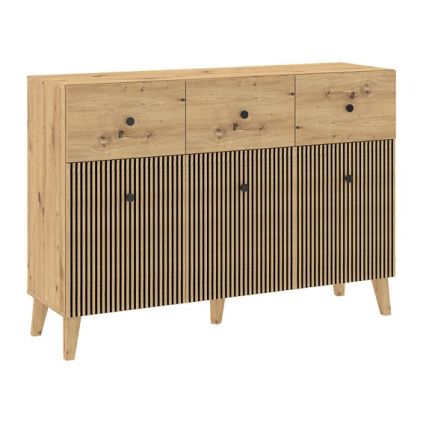 Komoda Laranga II, dub artisan / černá