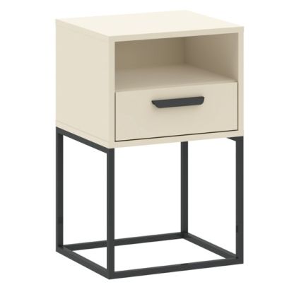 Noční stolek Muros V40B, krémová