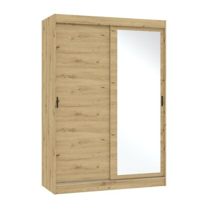 Šatní skříň Icedo se zrcadlem, dub artisan