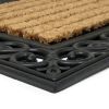 Kokosová čisticí rohož Stripes Deco 45 x 75 x 2,1 cm, hnědá