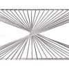 Konferenční stolek Infinity obdélníkový, čirá / stříbrná