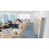 3D vizualizace Visio LUX: 1× kancelář,  max. 6 pracovních míst
