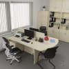 3D vizualizace Visio: 1× kancelář,  max. 6 pracovních míst