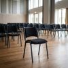 Konferenční židle SMART - černé nohy, černá