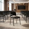 Konferenční židle SMART - černé nohy s područkami, černá