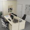 3D vizualizace Visio: 2× kancelář, max. 12 pracovních míst