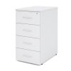 Kontejner Impress 40,6 x 60 cm - 4 zásuvky (ke stolu Impress 76 cm), bílá